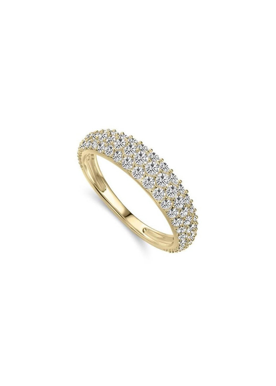 Damesring VGR043 goud met pavé zirconia maat 17.75