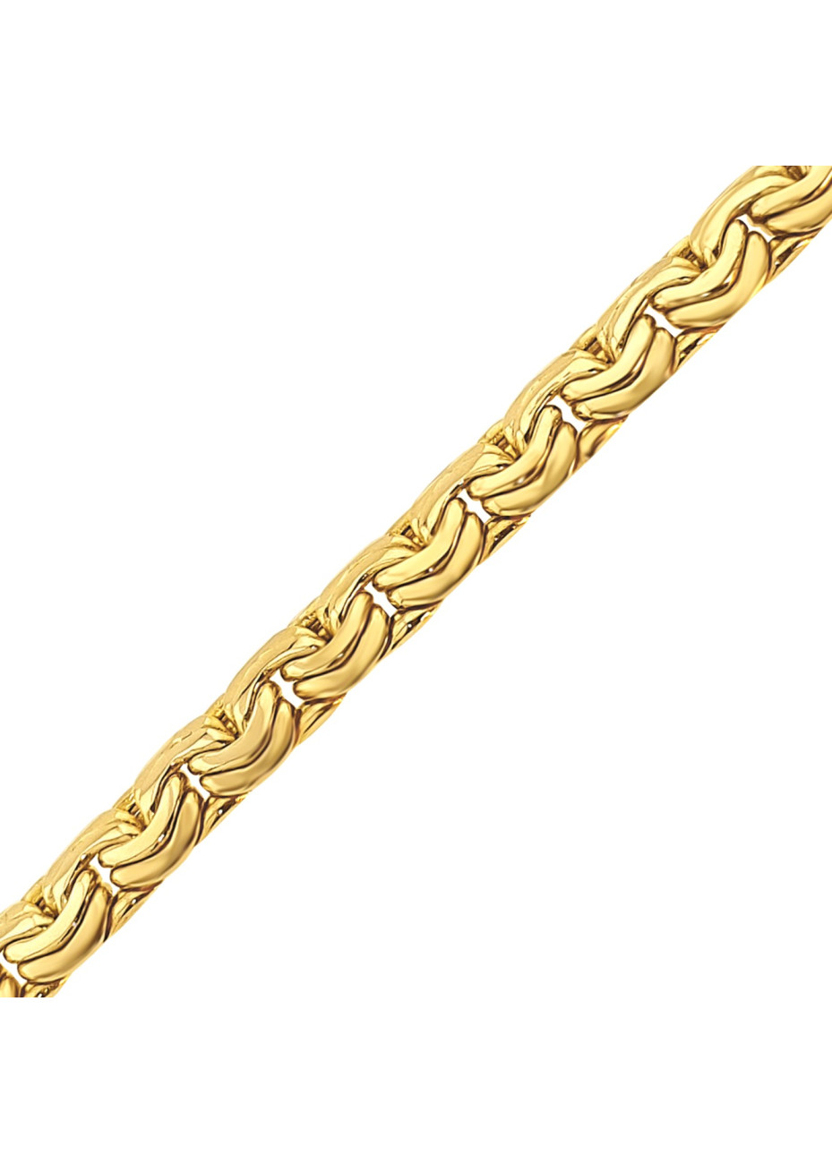 10.2 gram gouden armband geplette schakel 6.2 mm 20.5 cm