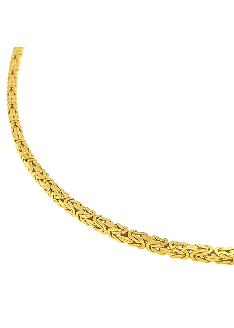 33.7 gouden koningsketting 50 cm 3 mm massief