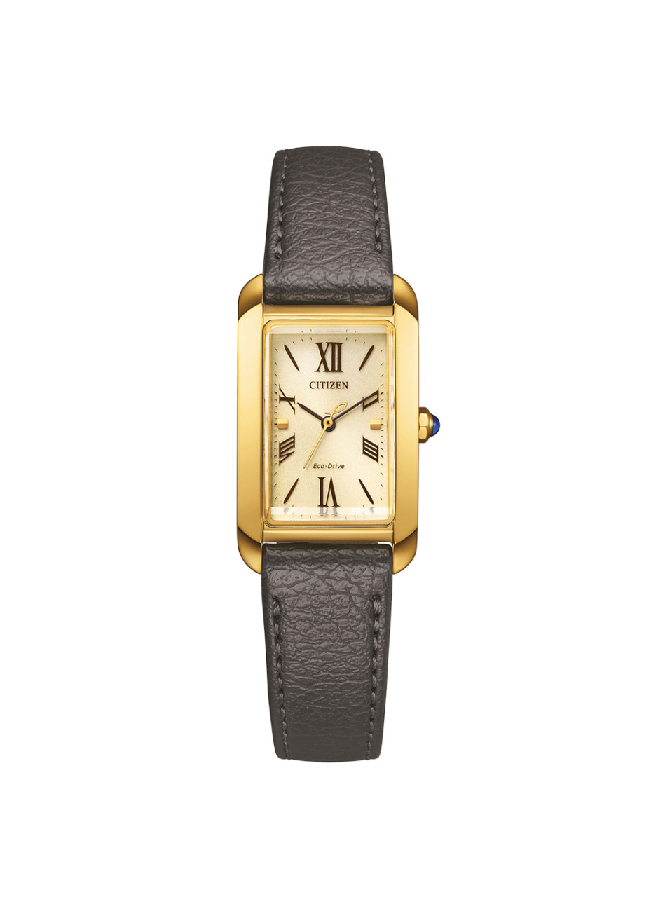 EW5622-09P Doublé dameshorloge Citizen saffierglas