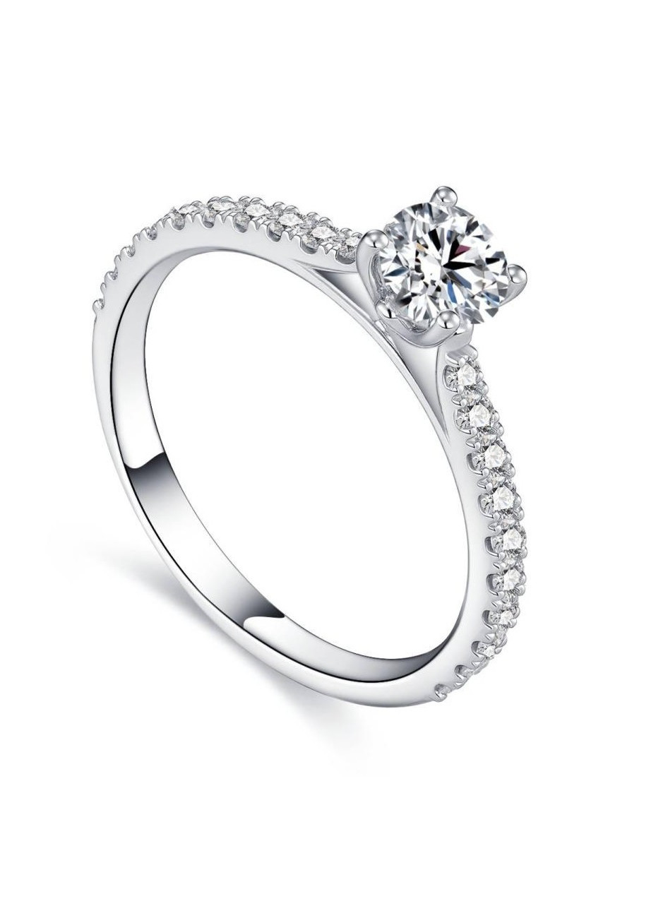 0909-079 platina verlovingsring met 0.79 crt. labgrown briljant NPLR005-56