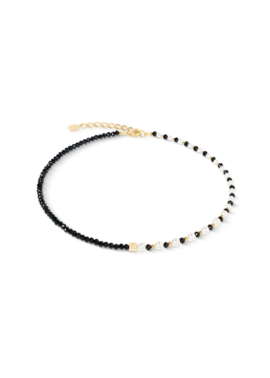 1314 Collier Black-White Coeur de Lion 4313101314