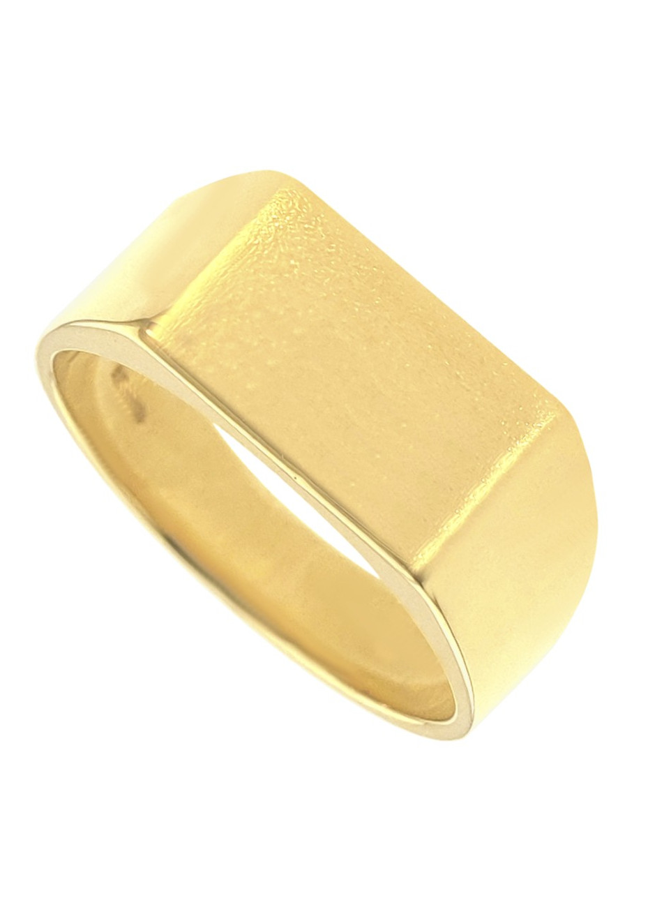 10.2 gram massieve heren- plaatring dwars goud mt 19.25