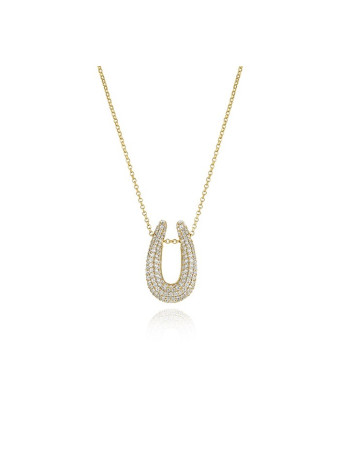 Goccia Parvus N2486-CZ-YG Sif Jakobs verguld zilveren collier