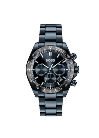 1514270 Boss herenhorloge Hero 2.0 43 mm stalen band blauw chrono