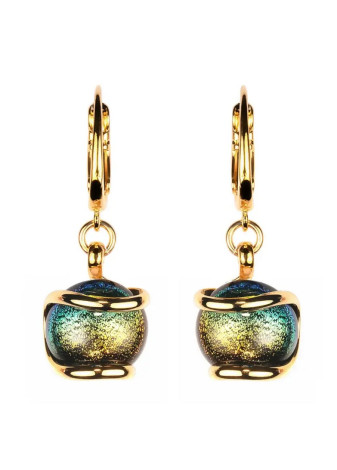 Venice Murano S Vitral GOSNAVMOE1 Andrea Marazzini verguld stalen oorhangers