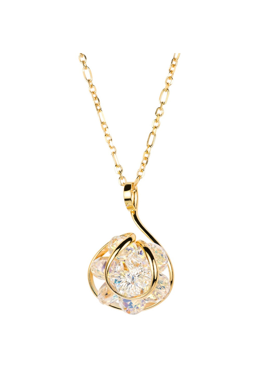 Ninfea Aurora Boreale GONINABCDI Andrea Marazzini verguld stalen hanger met collier