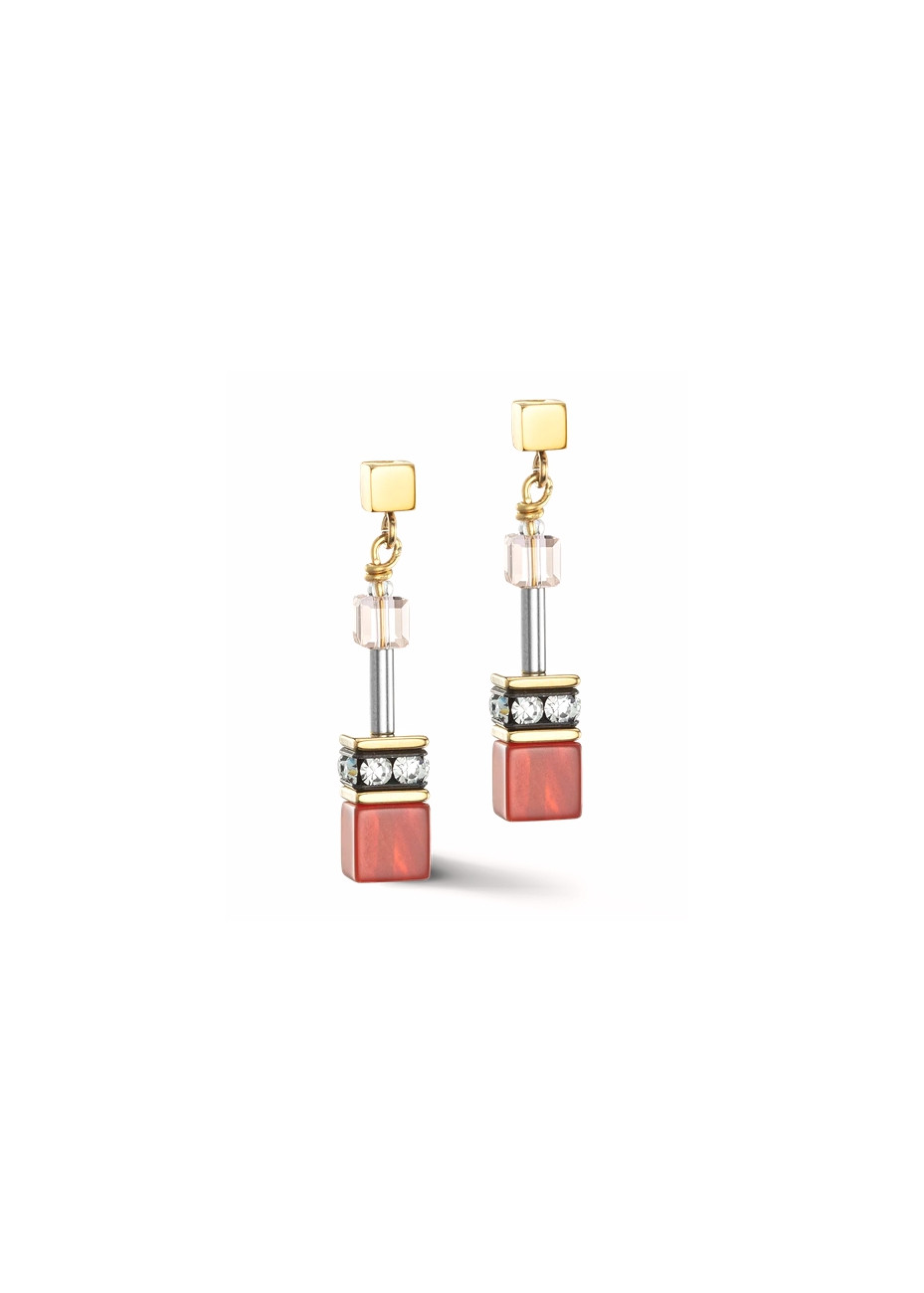 0310 Oorsieraad Red-Beige Coeur de Lion 4905210310