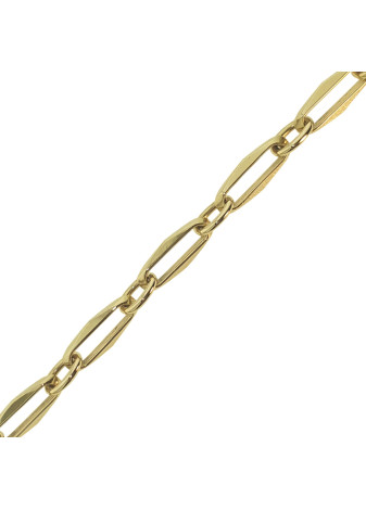 13.2 gram gouden closed-for-ever armband met ronde ogen ideaal voor bedels 22.5 cm