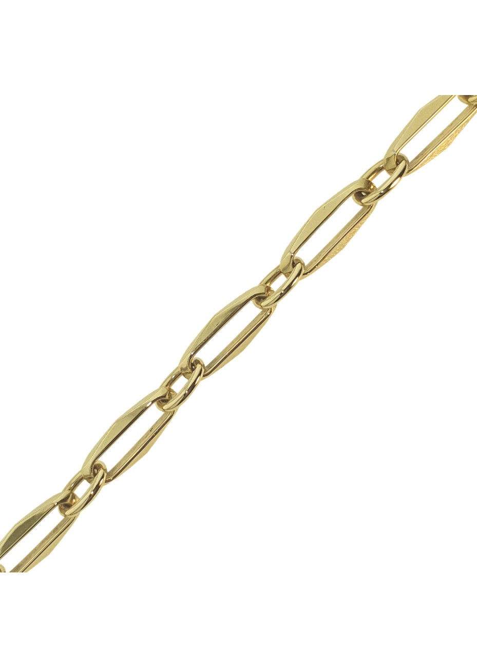 13.2 gram gouden closed-for-ever armband met ronde ogen ideaal voor bedels 22.5 cm