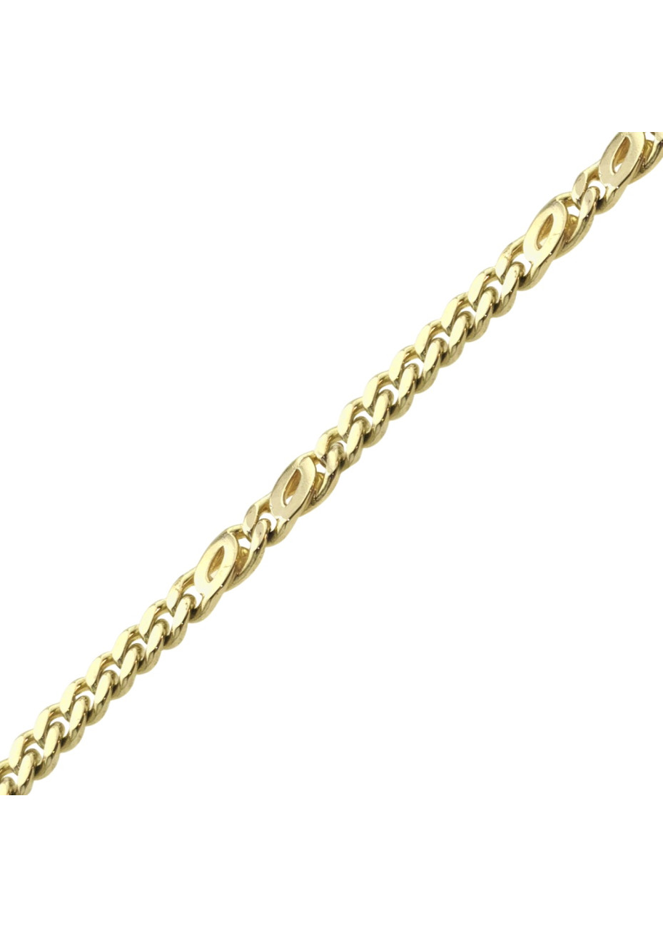 12.3 gram massief gouden valkenoog-armband 4 mm x 22.5 cm