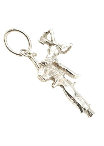 Zilveren hanger verfspuit-spuitpistool voor schilders