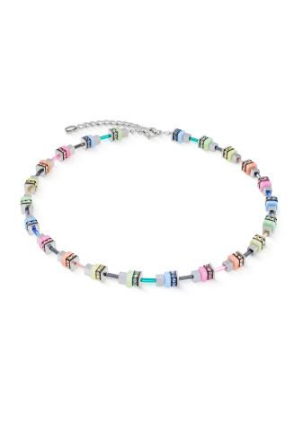 1580 Collier Multicolour Pastel Silver Coeur de Lion 4413101580