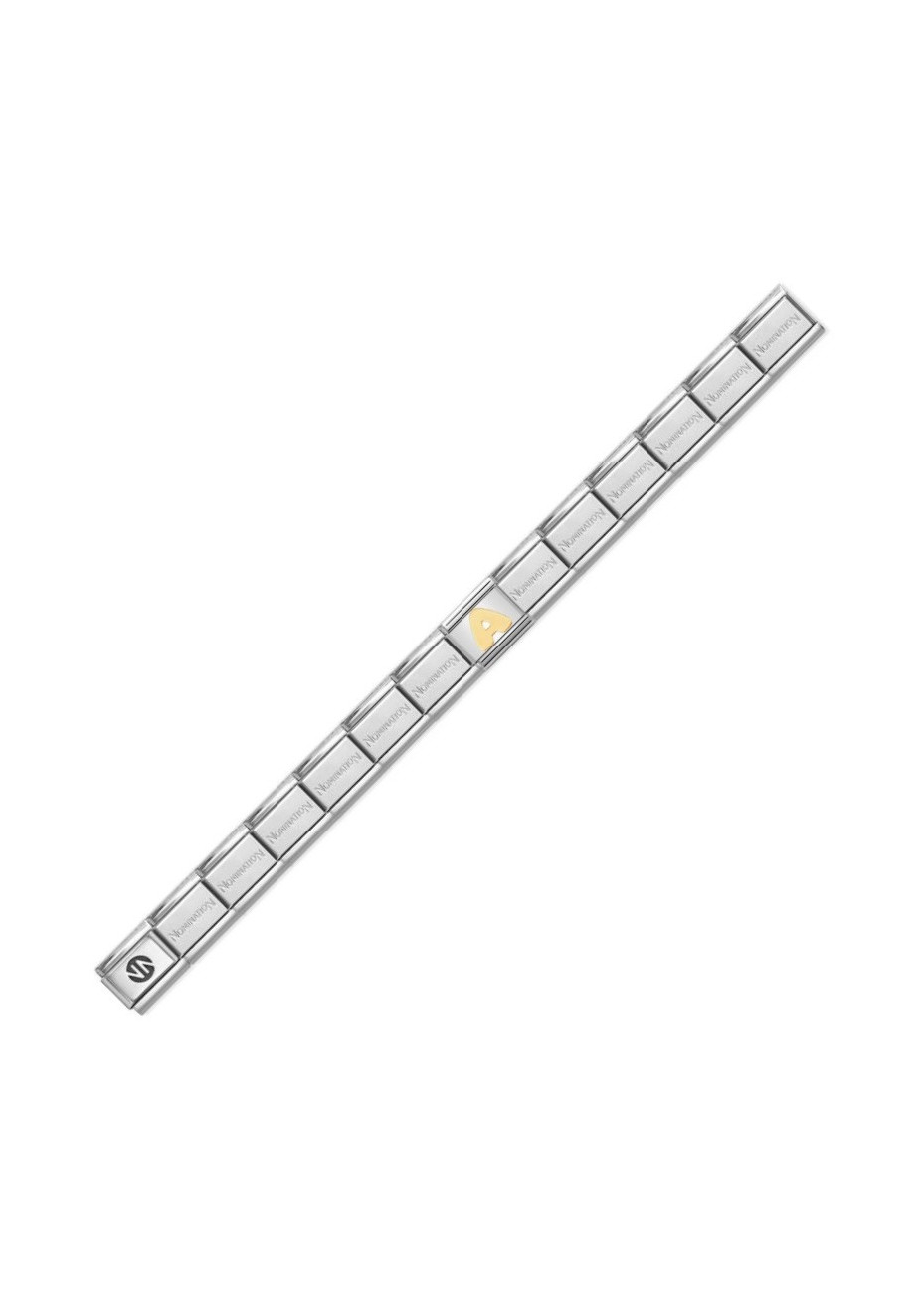 .Basisband Nomination staal nieuw met Style Icon Link en gouden schakel