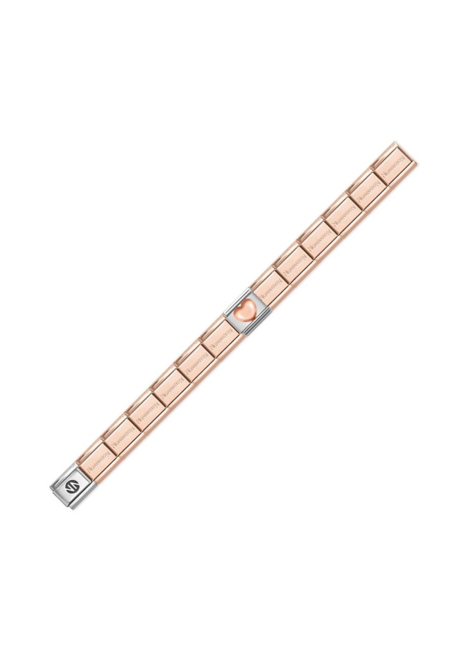 .Basisband Nomination rosé nieuw met Style Icon Link en 9k rosé schakel 64