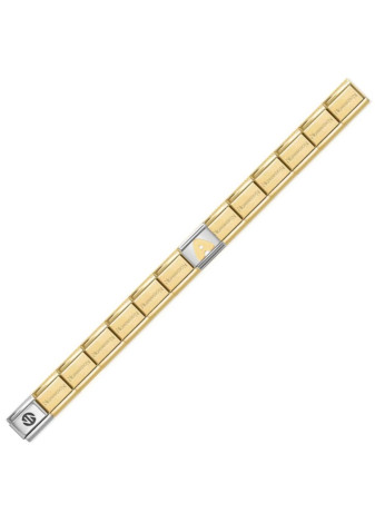 .Basisband Nomination goudkleur nieuw met Style Icon Link en gouden schakel