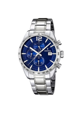 F16759-3 Eenvoudige chrono Festina blauw 5 atm