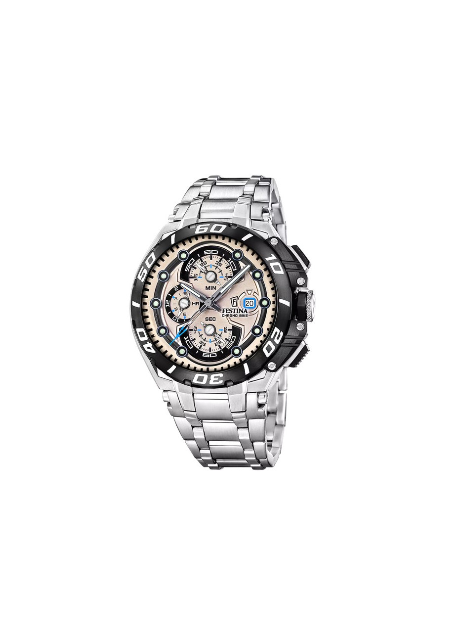 F20754-2 Festina Chrono Bike beige-staal herenhorloge