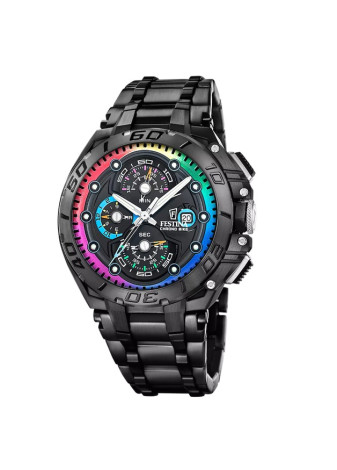 F20761-1 Festina Chrono Bike Limited zwart-regenboog herenhorloge