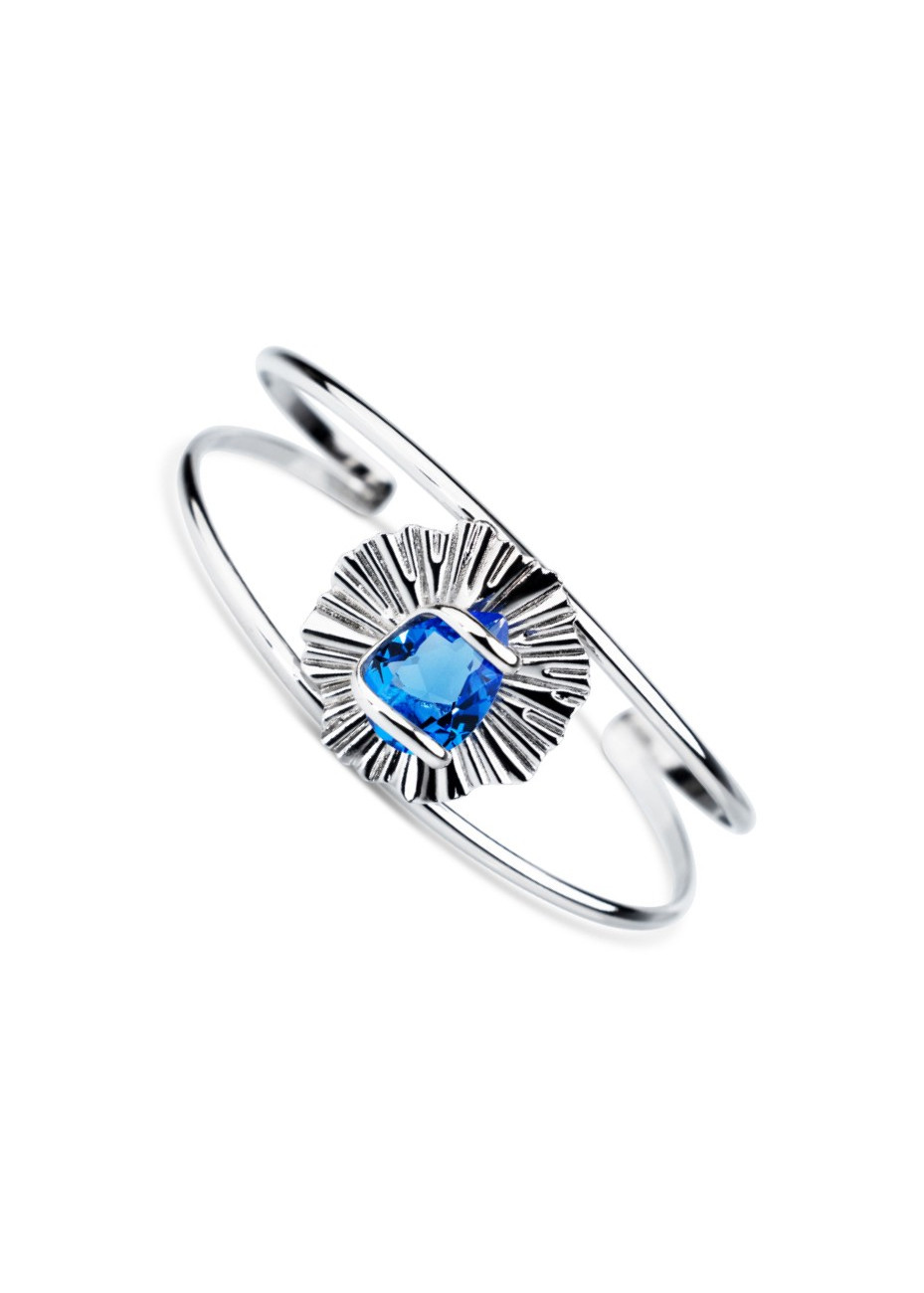 Soleil Sapphire RHSNDSABSO Andrea Marazzini gerhodineerd stalen klemband