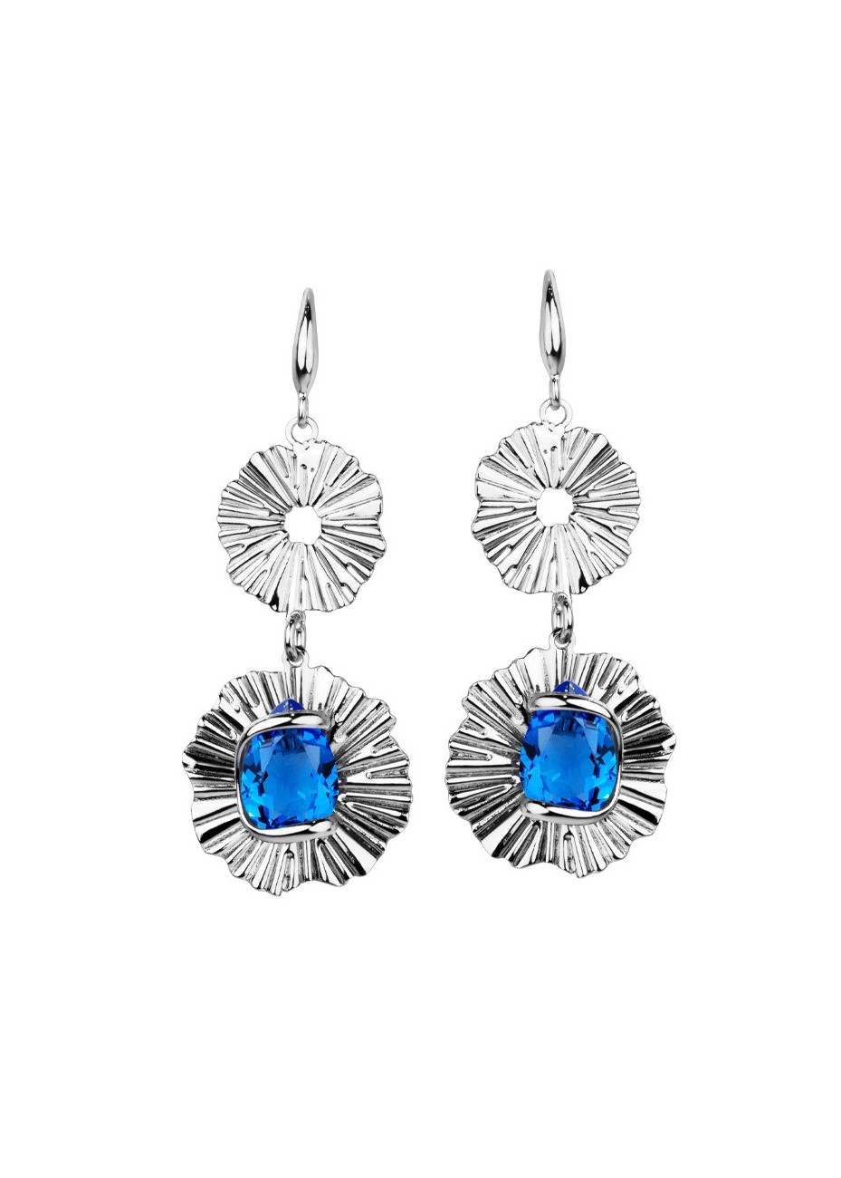 Soleil Sapphire RHSNDSAONC Andrea Marazzini gerhodineerd stalen oorhangers