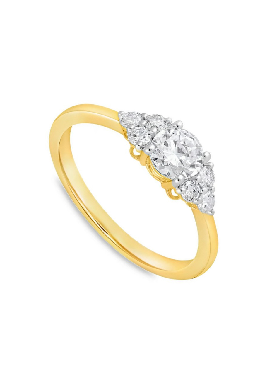 1039-079 Gouden aanzoeksring met 0.79 crt. labgrown briljant mt 18.5 GRL2445-58WRSM