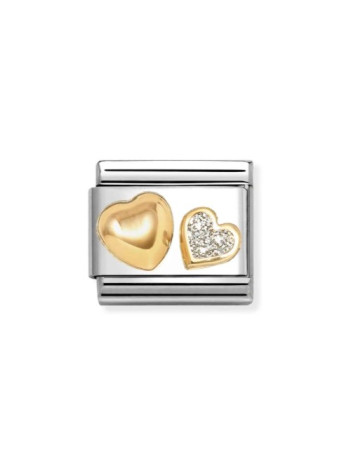 03022026 Hart met hart glitter Nomination charm