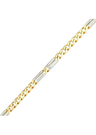 .4.4 gram wit- met geelgouden amranb 19 cm x 3 mm