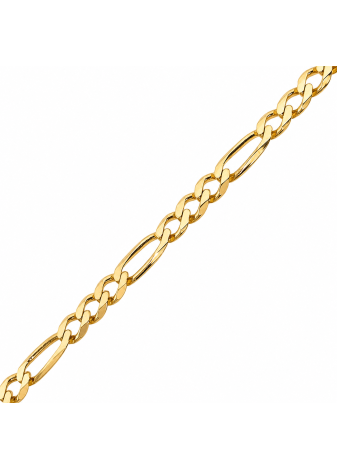 .4.6 gram massieve figaro-armband 19.5 cm x 4 mm