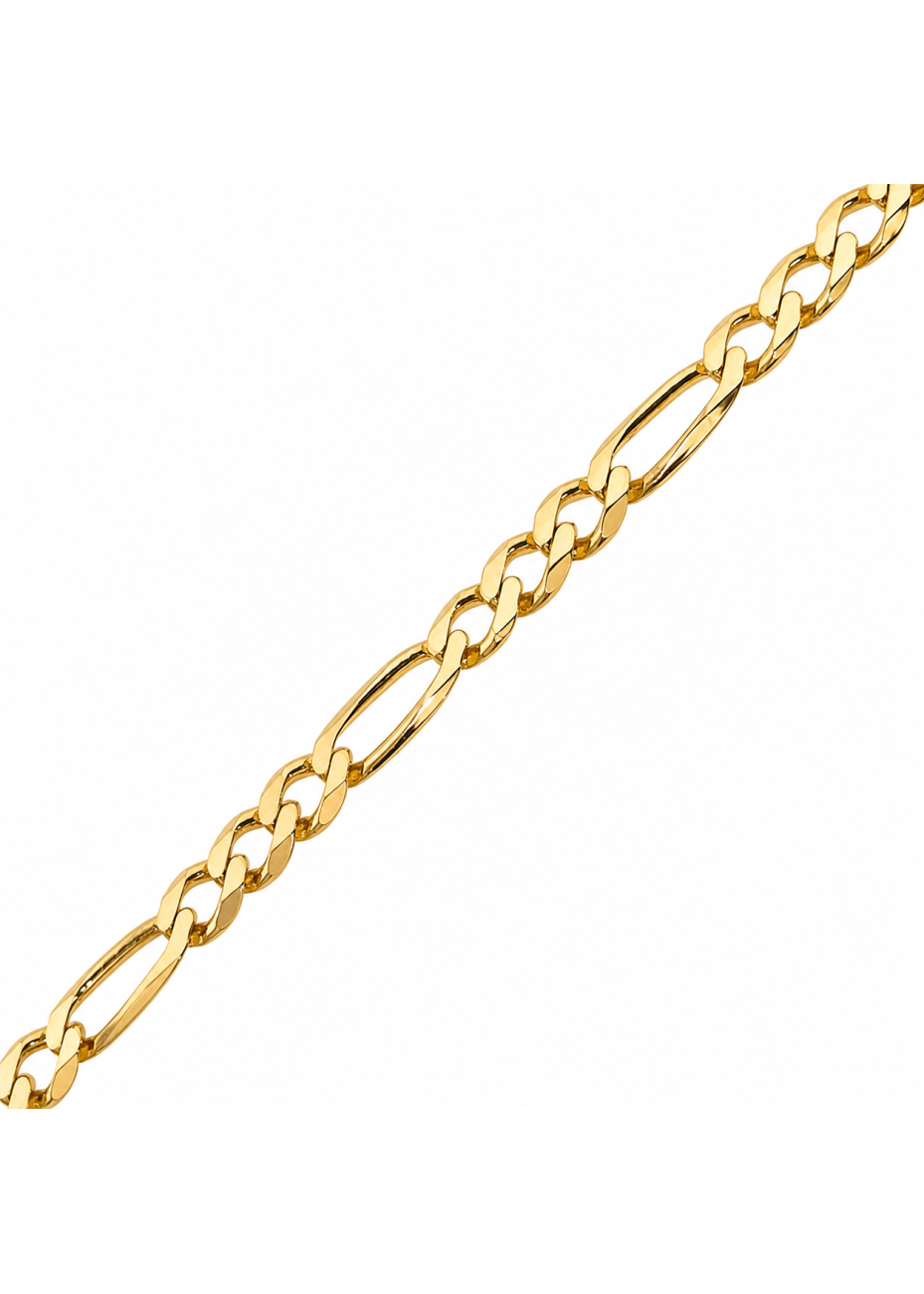 .4.6 gram massieve figaro-armband 19.5 cm x 4 mm