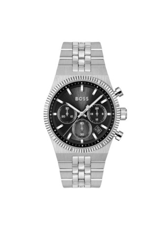 1514307 Boss herenhorloge Candor Prime 41 mm stalen band zwart chrono