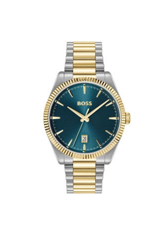 1514311 Boss herenhorloge Cheswick 40 mm bicolour band groen 5 ATM