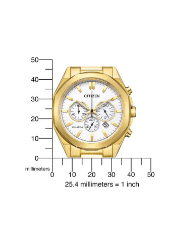 CA4592-85A Doublé chrono Citizen hoekig model