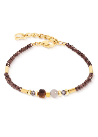 1116 Armband Brown-Gold Coeur de Lion 3048301116