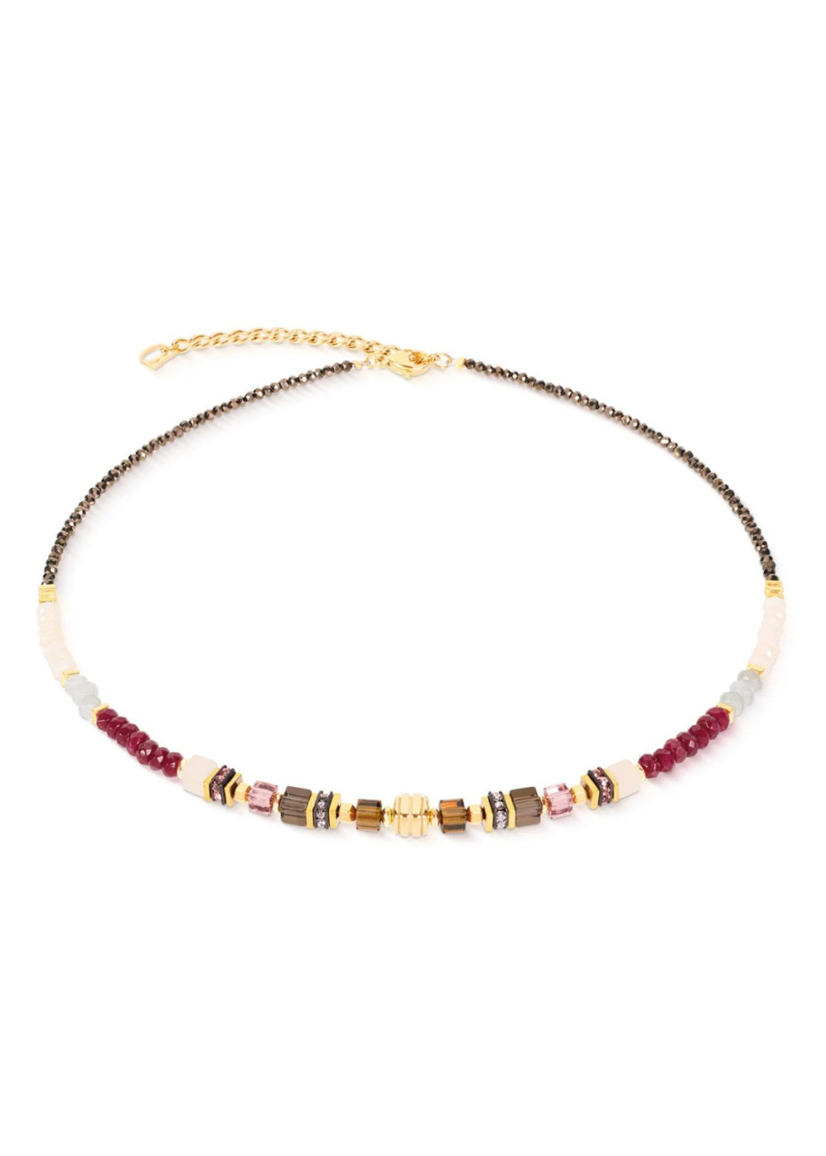 0310 Collier Red-Beige Coeur de Lion 3041100310