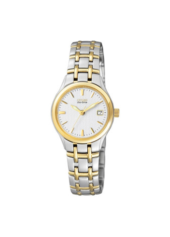 EW1264-50A Bicolour elegant dameshorloge Citizen op zonneenergie