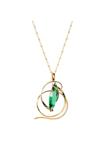 Divina Emerald GOSNVEMCN2 Andrea Marazzini verguld stalen hanger met collier