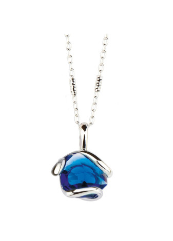 Simple Dark Blue RHSOCDBCDI Andrea Marazzini gerhodineerd stalen hanger met collier