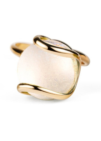 Murano S White Opal GOSNAWORSW Andrea Marazzini verguld stalen damesring