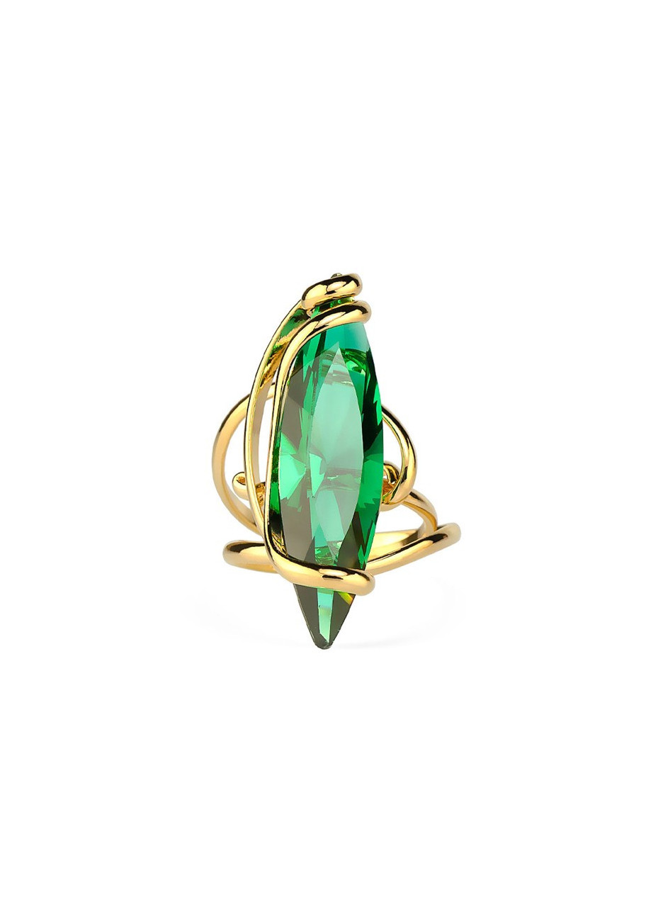 Divina Emerald GOSNVEMRDW Andrea Marazzini verguld stalen damesring