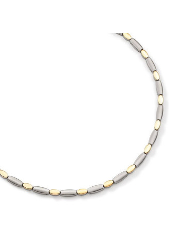 08090-02 Bicolour titanium collier Boccia