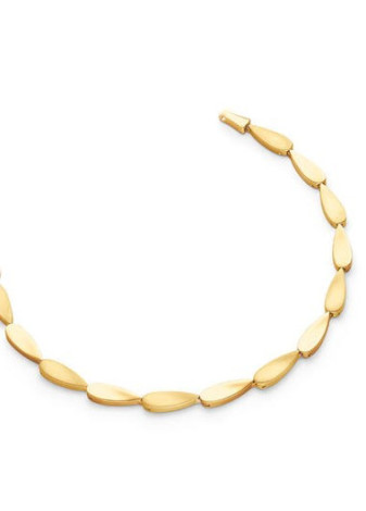 08068-03 Doublé verguld titanium collier elegant Boccia