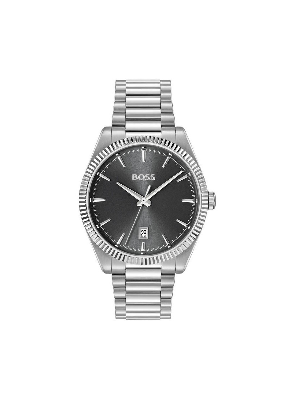 1514310 Boss herenhorloge Cheswick 40 mm stalen band grijs 5 ATM