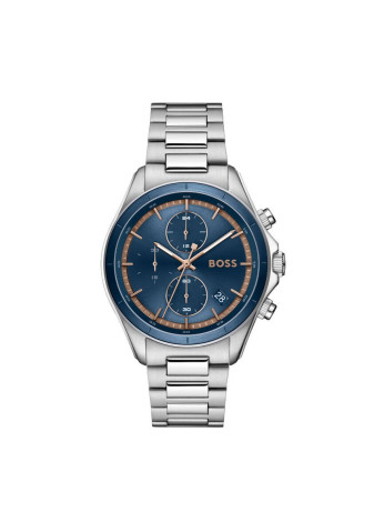 1514336 Boss herenhorloge Bosslatic 42 mm stalen band blauw 10 ATM