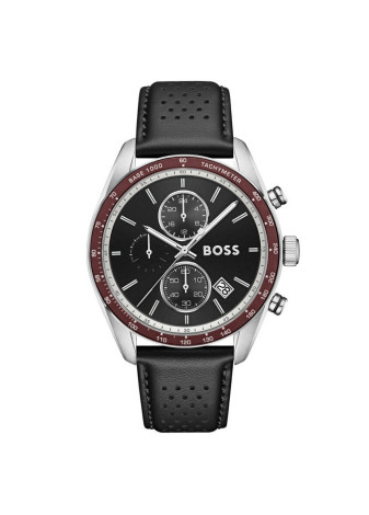 1514343 Boss herenhorloge Grand Prix Vites 44 mm leren band bruin 5 ATM