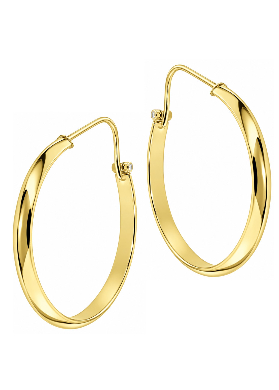 .2.1 gram gladde gouden oorringen 27x2.7 mm