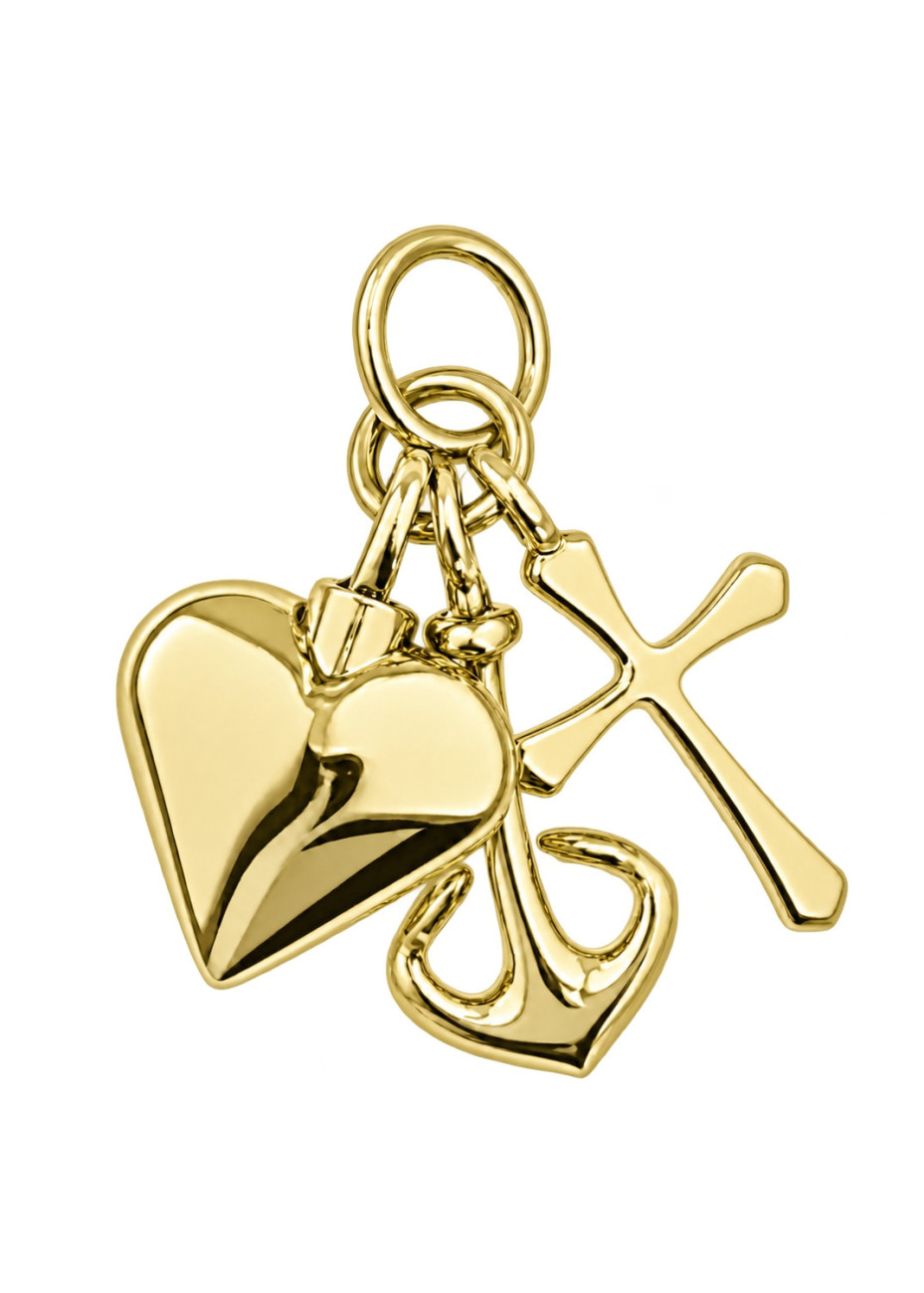 .2.5 gram Gouden geloof-hoop-en-liefde vintage