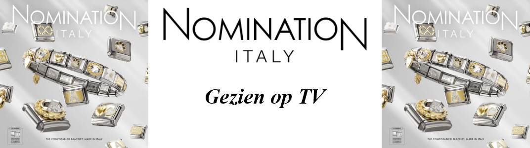 Nomination schakels en armbanden gezien op tv