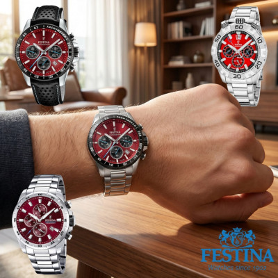 Festina Herenhorloge Rode Plaat